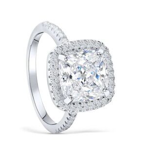 Modgents 3 ct simulated diamond stone. 925 sterling silver band.